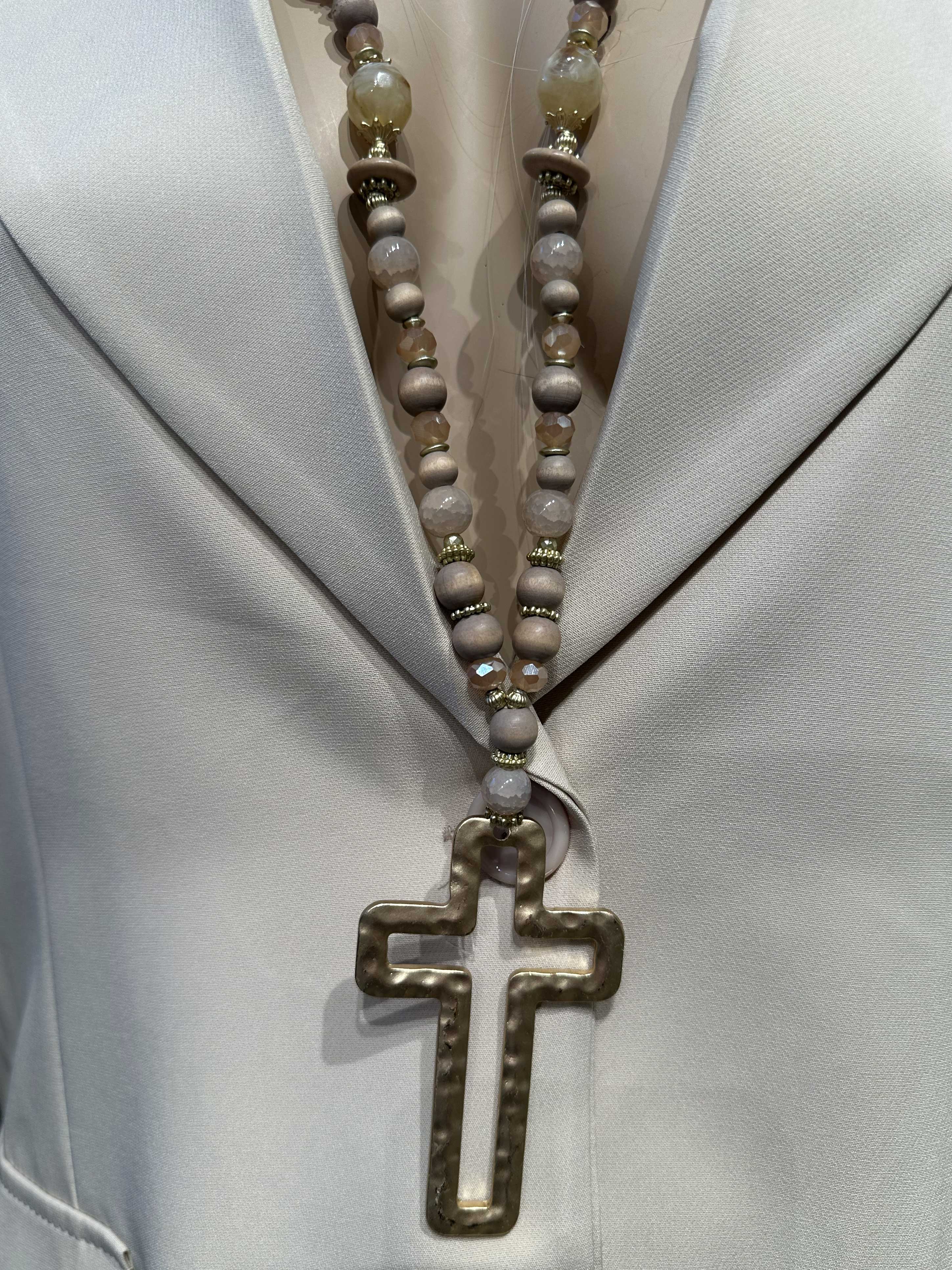 Chioma - Perlekæde med kors